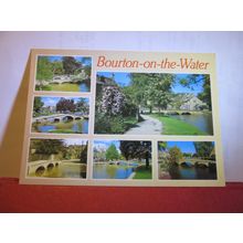 multiview, BOURTON-ON-THE-WATER, Gloucestershire unused postcard by Salmon =