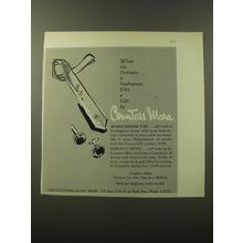 1960 Countess Mara Advertisement - Monochrome ties and Elegant Onyx Cuff links