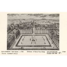 Soho Square London in 1754 Charles Dickens Real Photo Postcard