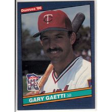 1986 Donruss baseball card 314 Gary Gaetti