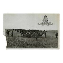 Postcard British Army 95th Battery RFA "15 pounder" actually QF 4.7" naval gun ?