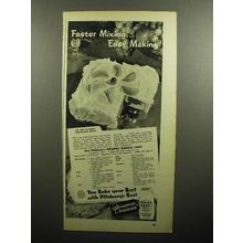 1947 Pillsbury Best Flour Ad - Faster Mixing