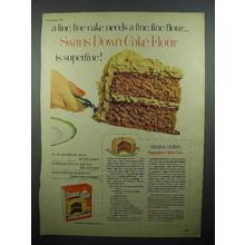 1952 Swans Down Cake Flour Ad - Sugarplum Spice Cake