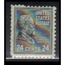 828 24c Benjamin Harrison Fine MNH O4198