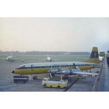 Monarch Britannia Plane G-AOVL at Manchester Airport 1969 Limited 300 Postcard