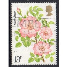 GB 1976 Centenary of Royal National Rose Society - Sweet Briar 13p Used