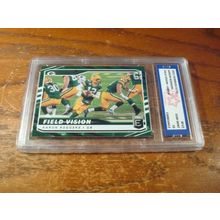 2021 Panini Donruss Elite, Graded Gem Mint 10, AARON RODGERS, Packers, Green