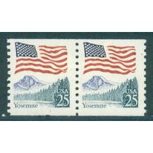 2280 25c U.S. Flag Fine MNH Pair MA2094