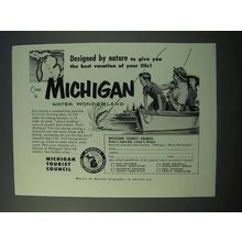 1953 Michigan Tourism Ad - Designed by Nature