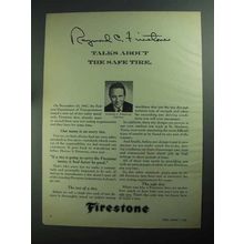 1968 Firestone Tires Ad - Raymond C. Firestone Talks