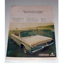 1968 Chrysler Newport 2-Door Hardtop Car Ad