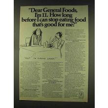 1977 General Foods Ad - How Long Before I Can Stop