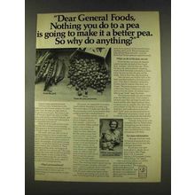 1977 General Foods Ad - Nothing You Do To A Pea