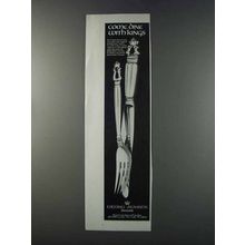 1981 Georg Jensen Silverware Ad - Come Dine With Kings