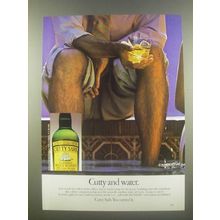 1985 Cutty Sark Scotch Ad - Cutty and Water