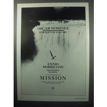 1987 The Mission Movie Soundtrack Ad - Ennio Morricone