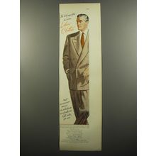 1951 Lebow Clothes Ad - The Lady says, Yes.. he wears Lebow Clothes