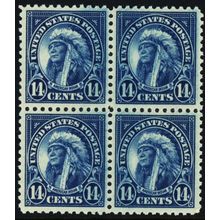 565, Mint VF NH 14¢ Block of Four Stamps CV $38. - Stuart Katz