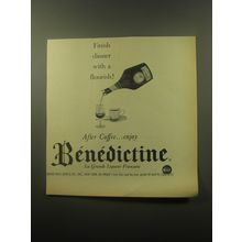 1959 Benedictine Liqueur Ad - Finish dinner with a flourish