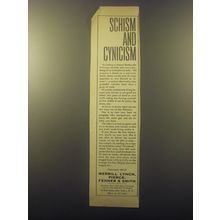 1959 Merrill Lynch Ad - Schism and cynicism