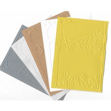 A6 Embossed Card. 10 Sheets. Floral. Cardmaking Scrapbooking Crafts