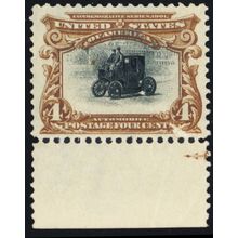 296, Unused 4¢ With a HUGE Vignette Color Shift Error * Stuart Katz