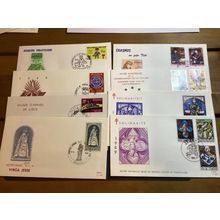 ICOLLECTZONE Belgium FDC Lot of eight (A400-BelFDC6)