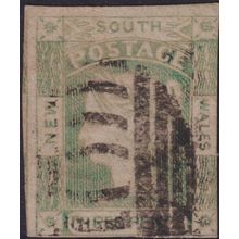 New South Wales 1852 3d Dull Yellow-Green