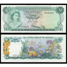 Bahamas 1974 banknote 1 Dollar P-35a fine circulated