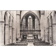 EC880 ROYAL LEAMINGTON SPA - ALL SAINTS PARISH CHURCH INTERIOR . R/P POSTCARD
