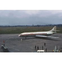 Iberia Caravelle EC-ARL Plane Manchester Airport Limited Edition of 300 Postcard