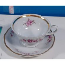 Vintage Favolina China Made in Poland rose patern cup and saucer