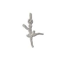Sterling Silver Arabesque Ballerina Charm Pendant