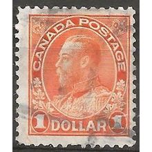 Canada 1923 SG255 $1 Brown-Orange Good+ Used ..
