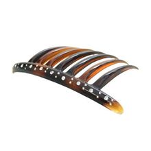 Large French Twist Hair Comb w/ Rhinestones (in Tortoise Shell)[ ]