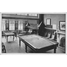 Desford Hall Leicester Convalescent Home Billiard Hall Postcard