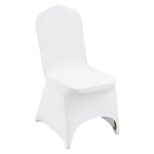 Stretch Spandex Folding Chair Covers, Universal Fitted Arched Front Cover, R...