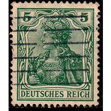 Germany 1905 Germania 5Pfg Used Stamp Deutsches Reich wm1