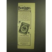 1908 Curtice Brothers Blue Label White Cherries Ad