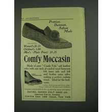 1908 Daniel Green Comfy Moccasin Ad - Prettiest
