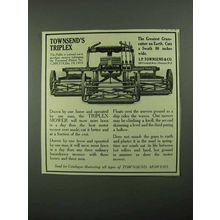 1918 Townsend Triplex Mower Ad - Greatest Grasscutter