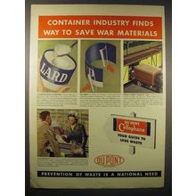 1942 Du Pont Cellophane Ad - Save War Materials