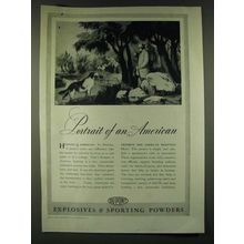 1942 Du Pont Explosives & Sporting Powders Ad - Portait of an American