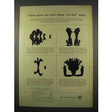 1956 Bell Telephone Ad - Fun With Ink Blot Tests