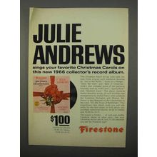 1966 Firestone Julie Andrews Chrismas Carols Album Ad