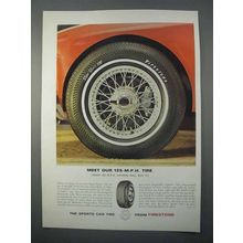 1966 Firestone Super Sports 500 Tire Ad - 125-m.p.h.