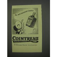 1954 Cointreau Liqueur Ad - The well balanced liqueur