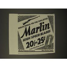 1938 Marlin High Speed Blades Ad - Marlin, famous for fine guns