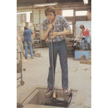 Glass Blower Crafts Postcard