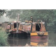 Lowsonford South Stratford Canal Narrowboat Postcard